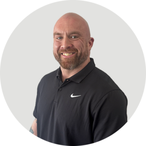 Professional headshot portrait of Keenan Hollingsworth, a male Registered Physiotherapist.