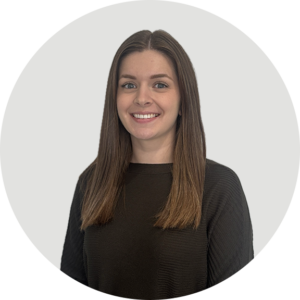 Portrait of Samantha, a female Clinic Administrator, smiling on the staff page.